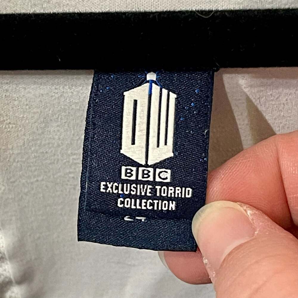 Torrid x BBC Doctor Who TARDIS Print Fit-and-Flare Dress - Picture 5 of 7